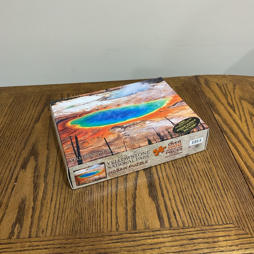 Yellowstone National Park Jigsaw Puzzle - Vibrant Blue & Orange 1000 pieces